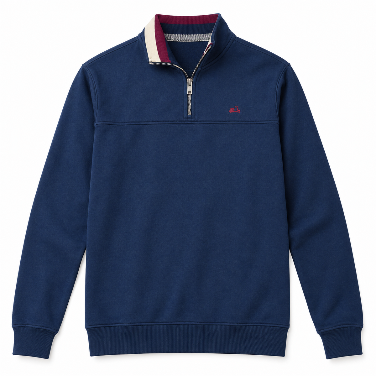 Sudadera Cool Bike SC-102 CB azul marino con media cremallera · Tallas S y XL · principal