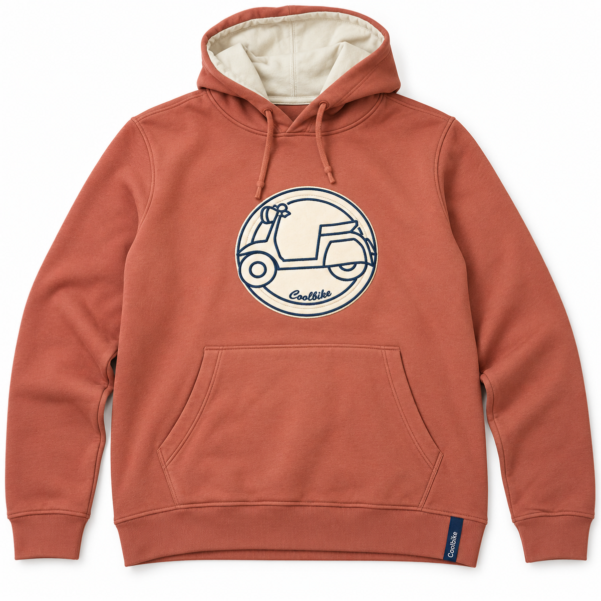 Sudadera Cool Bike SC-97 CB teja con capucha · Talla M · detalle