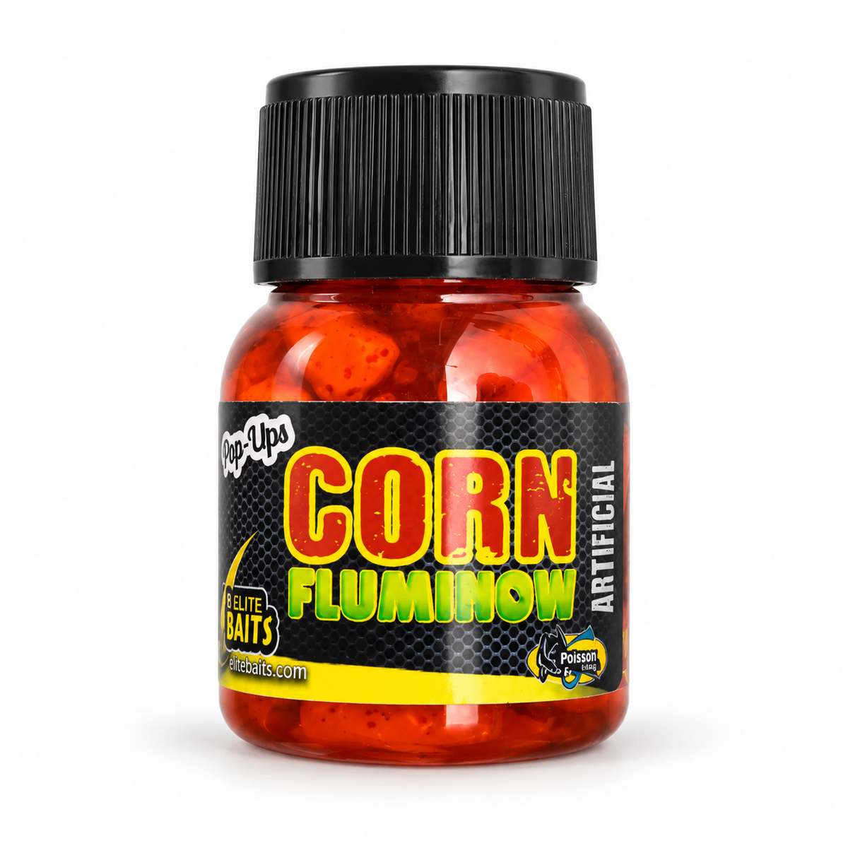 Corn Fluminow Artificial Pop-Ups sobre fondo blanco