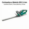 Cortasetos a Batería 20V Cuchilla 570mm Freno Eléctrico | Ferrex