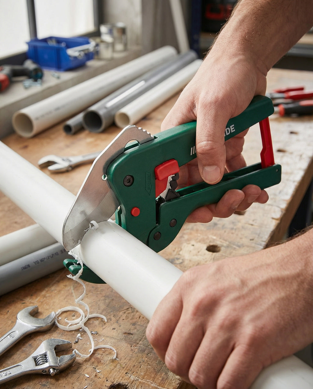 Cortatubos de Plástico con Trinquete Ø5-42mm | Parkside