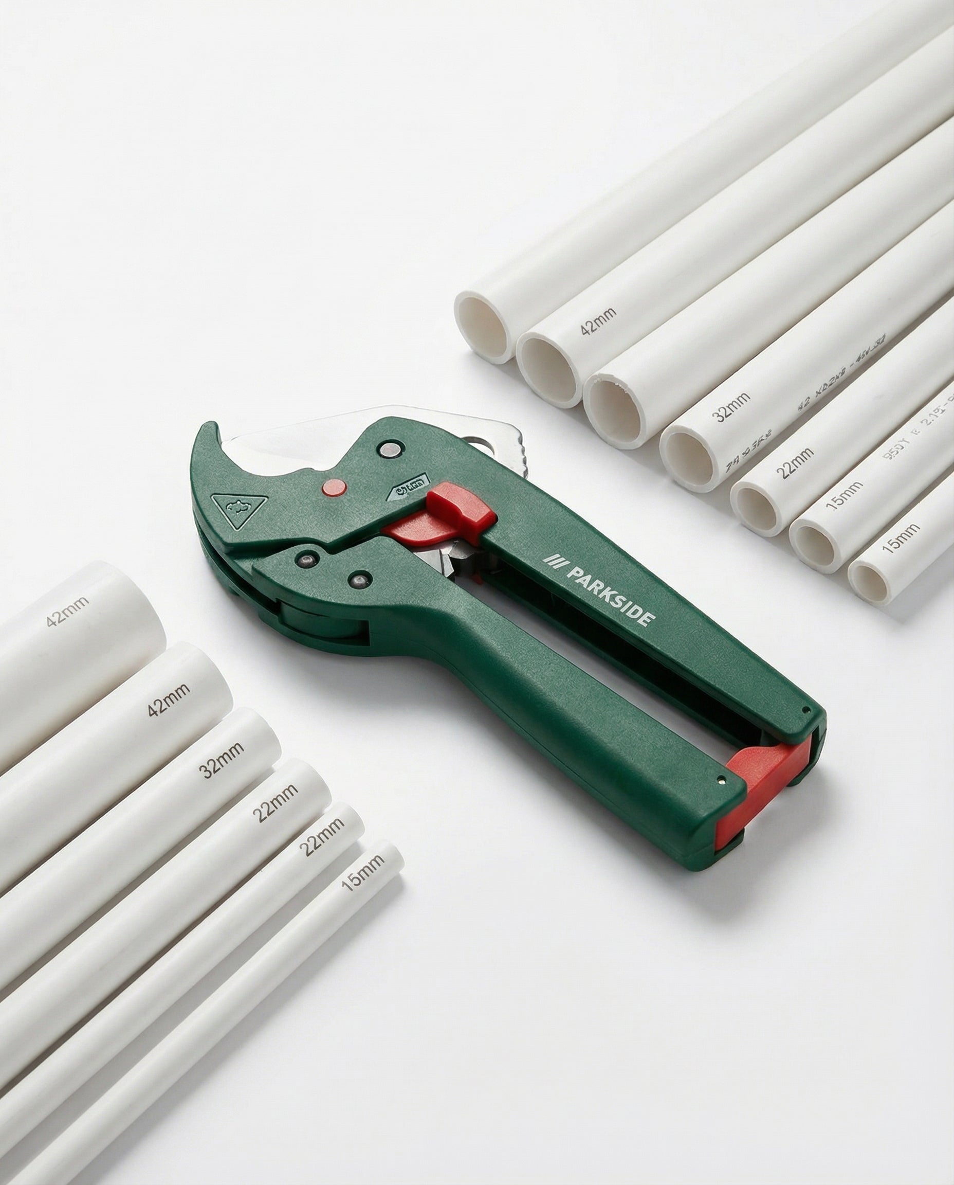Cortatubos de Plástico con Trinquete Ø5-42mm | Parkside