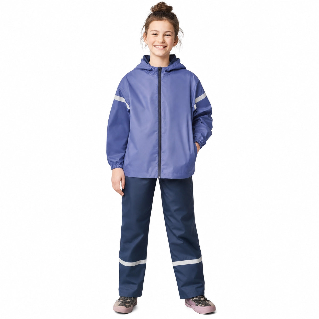 Traje de Lluvia Infantil Crane — Azul (Tallas 122-146)