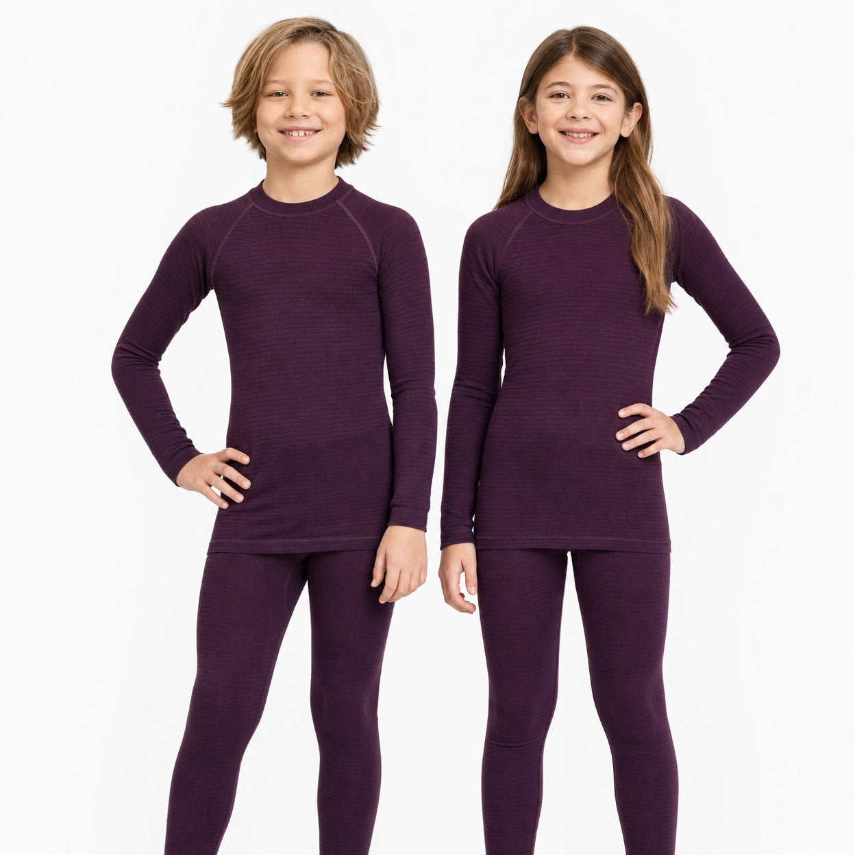 Ropa Interior Térmica Esquí Infantil Crane — Morado (Tallas 122-158)