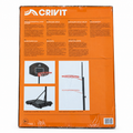 Canasta portátil CRIVIT en caja original sobre fondo blanco