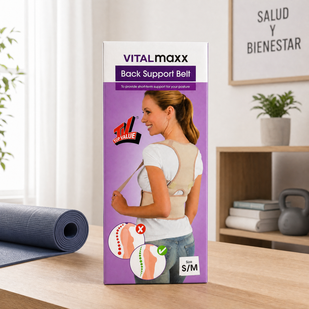 Vitalmaxx Cinturón corrector de espalda talla S/M uso diario