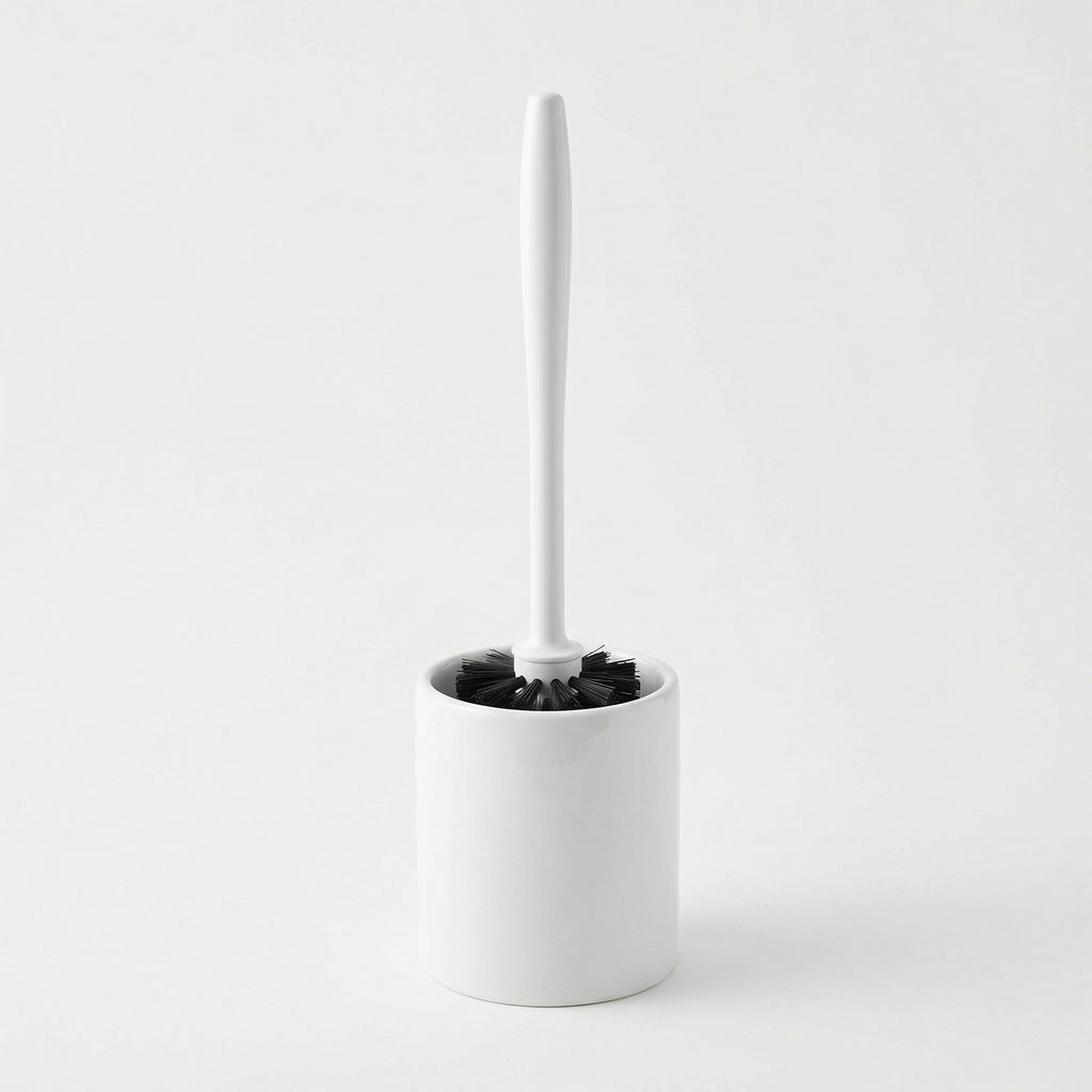 Escobilla de Baño con Soporte Cerámico - Easy Home