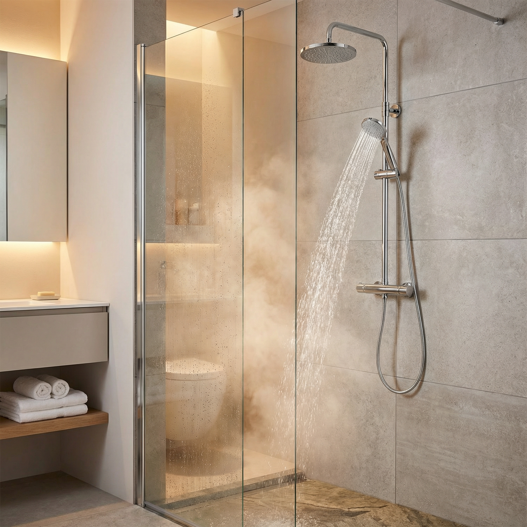 Kit de Ducha con Barra Deslizante - Livarno Home