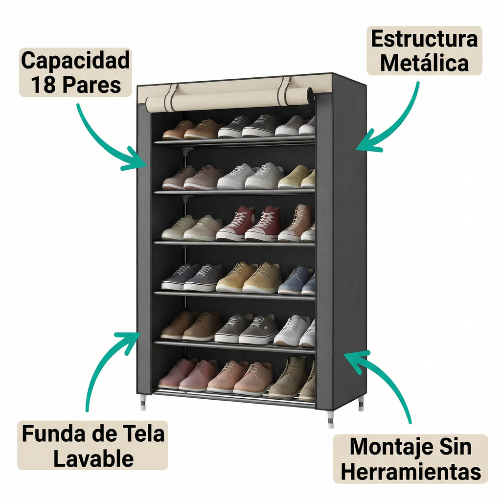 Zapatero para 18 Pares de Zapatos