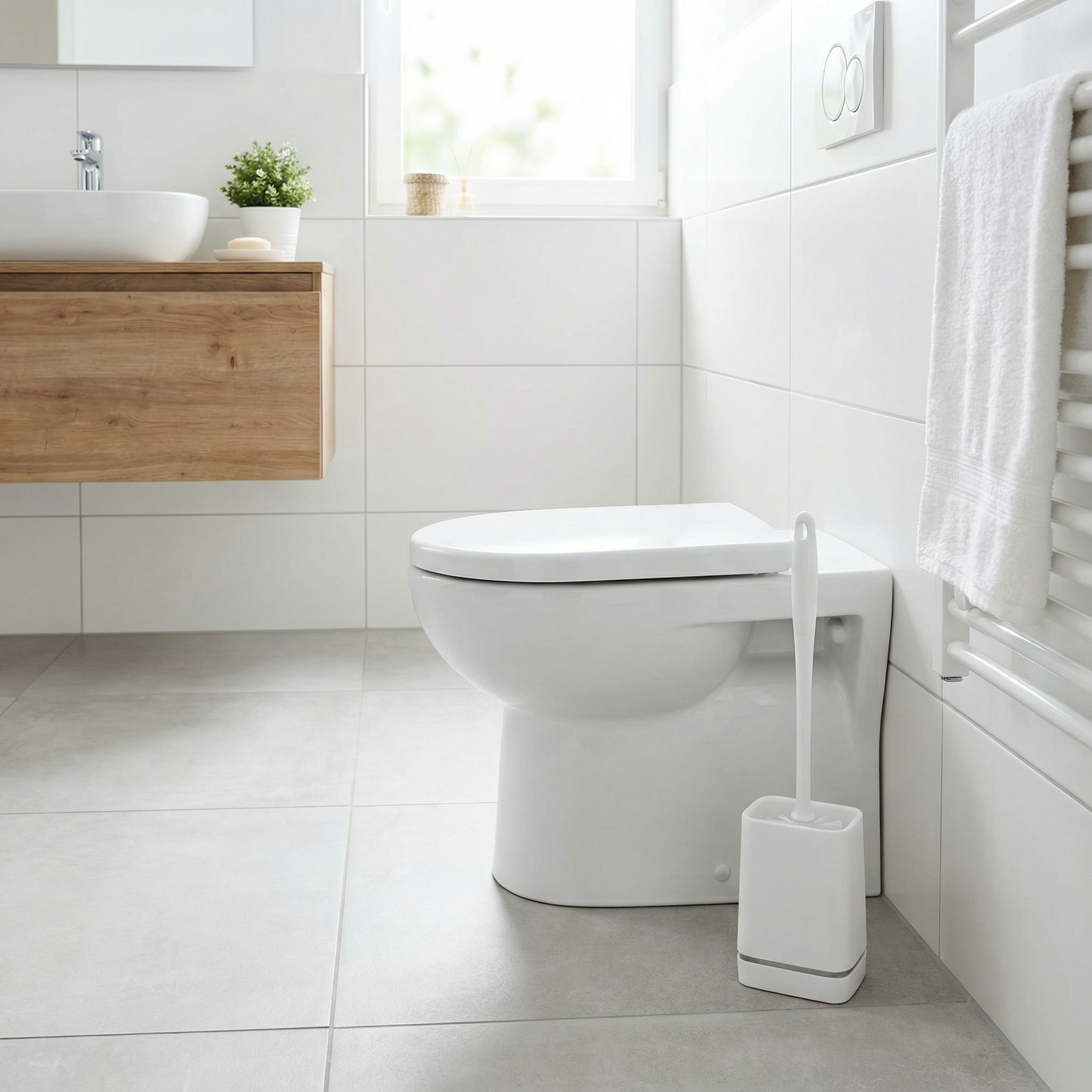 Escobilla de Baño con Soporte - Home Creation