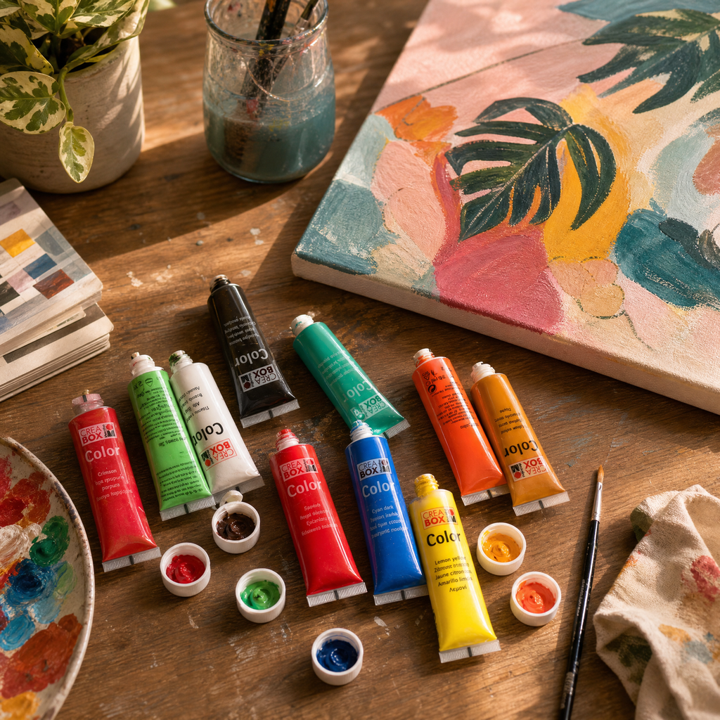 Marabu Crea Box Pinturas Acrílicas 18 Tubos