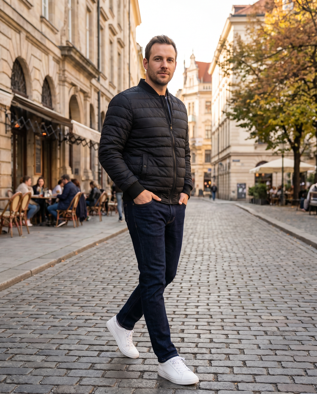 Chaqueta Hombre Up2Fashion — Negro