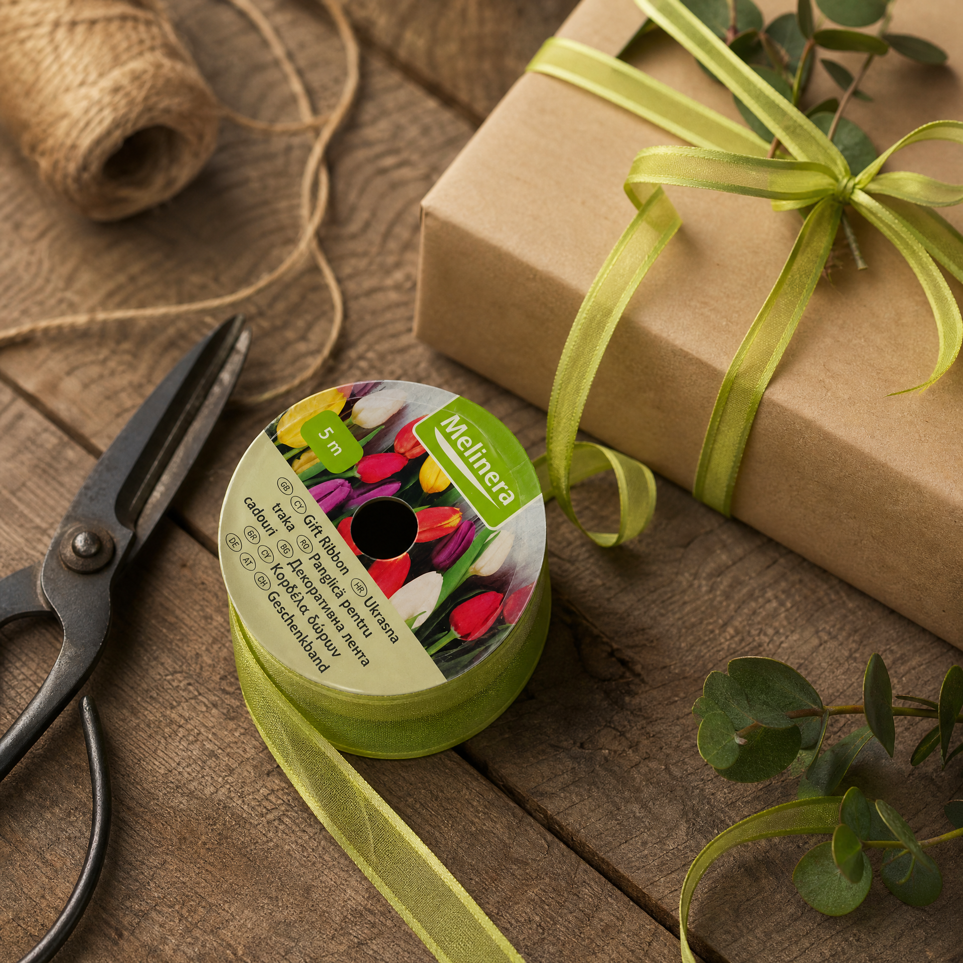 Melinera Cinta decorativa para envolver regalos 5 m