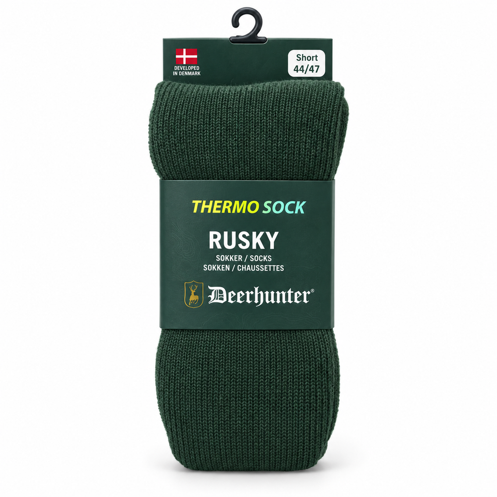 Calcetines Deerhunter Rusky Thermo Short verde oscuro talla 44–47 — estudio
