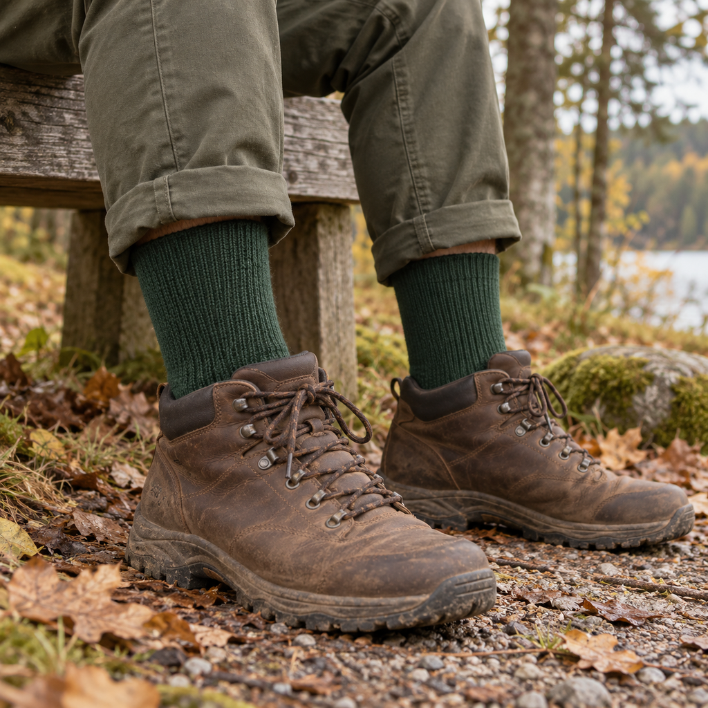 Calcetines Deerhunter Rusky Thermo Short verde oscuro talla 44–47 — situacion