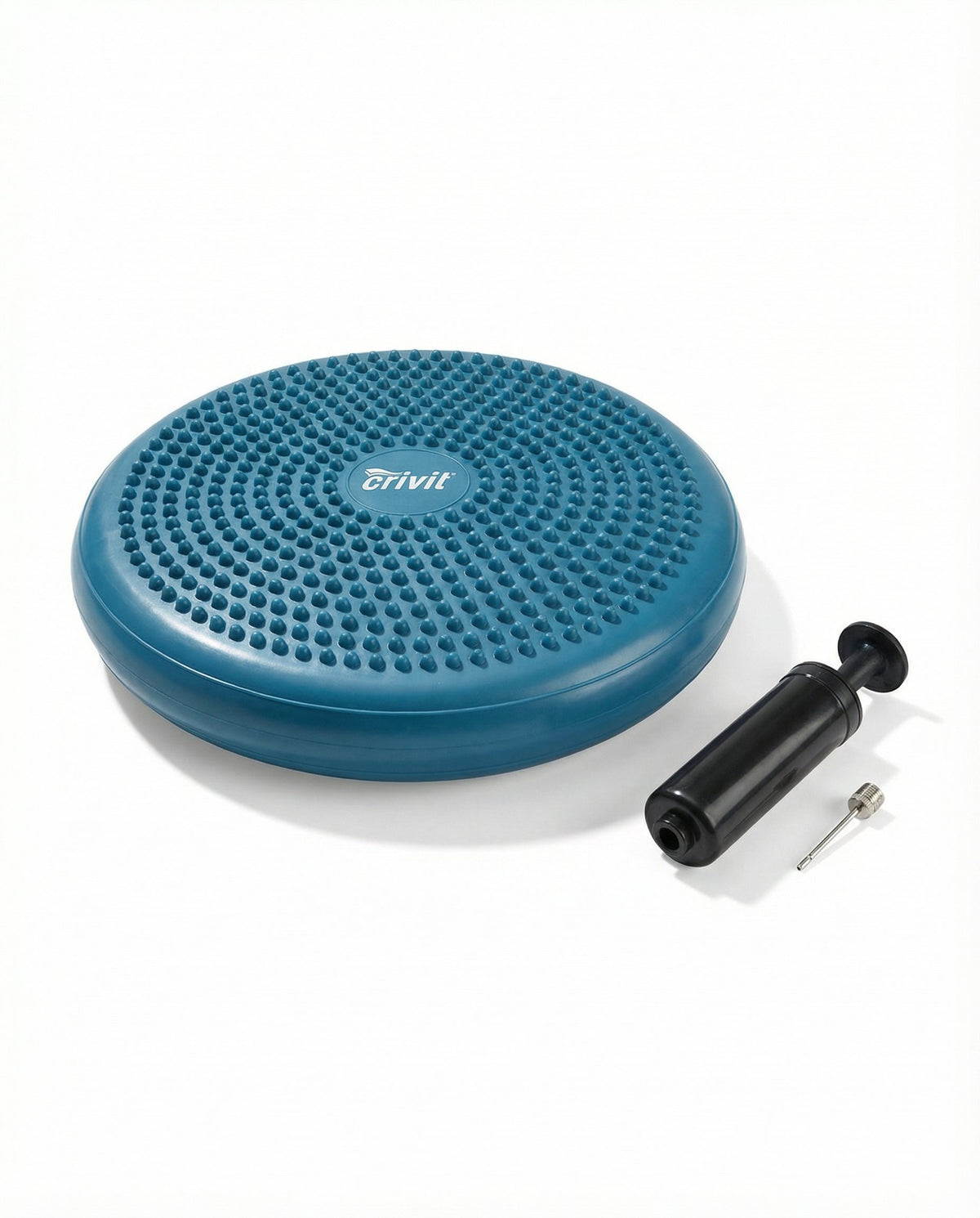 Disco de Equilibrio Yoga Balance Disc Azul con Bomba - Crivit