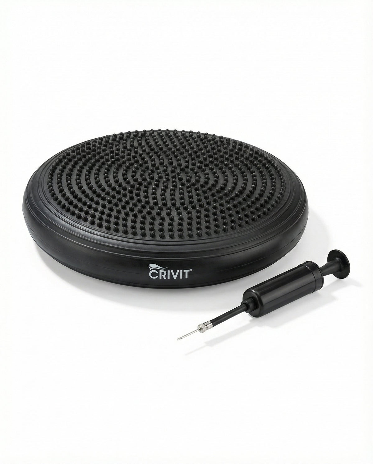 Disco de Equilibrio Yoga Balance Disc Negro con Bomba - Crivit