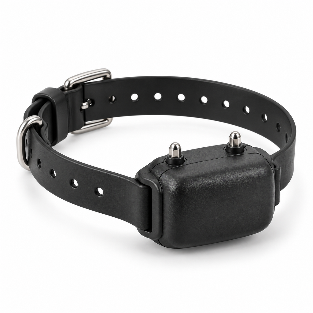 Collar antiladridos Dogtrace d-mute Plus DG302 sobre fondo blanco