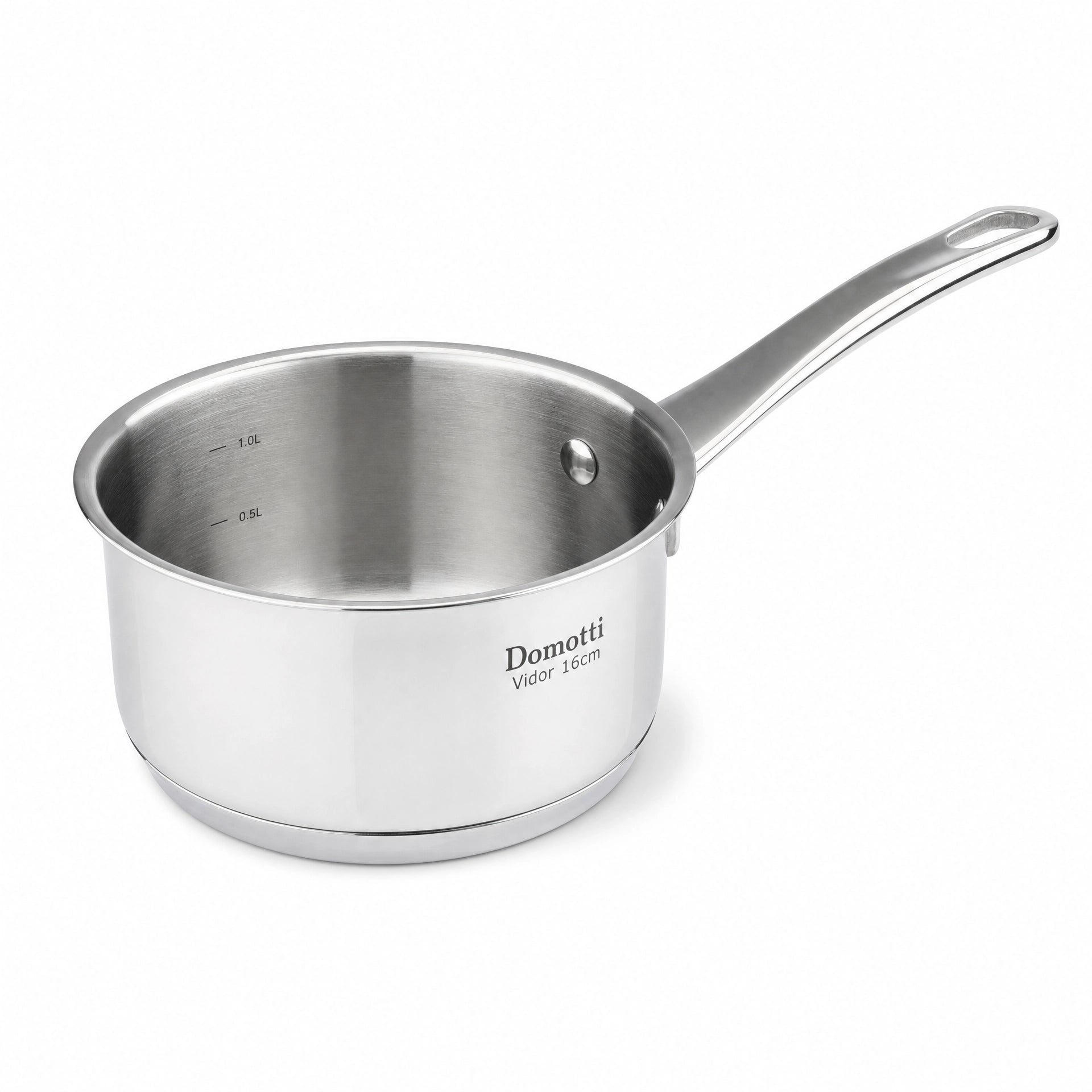 Set Completo Cocina Domotti Vidor — Sartén 24cm + Cazuela 20cm con Tapa + Cazo 16cm