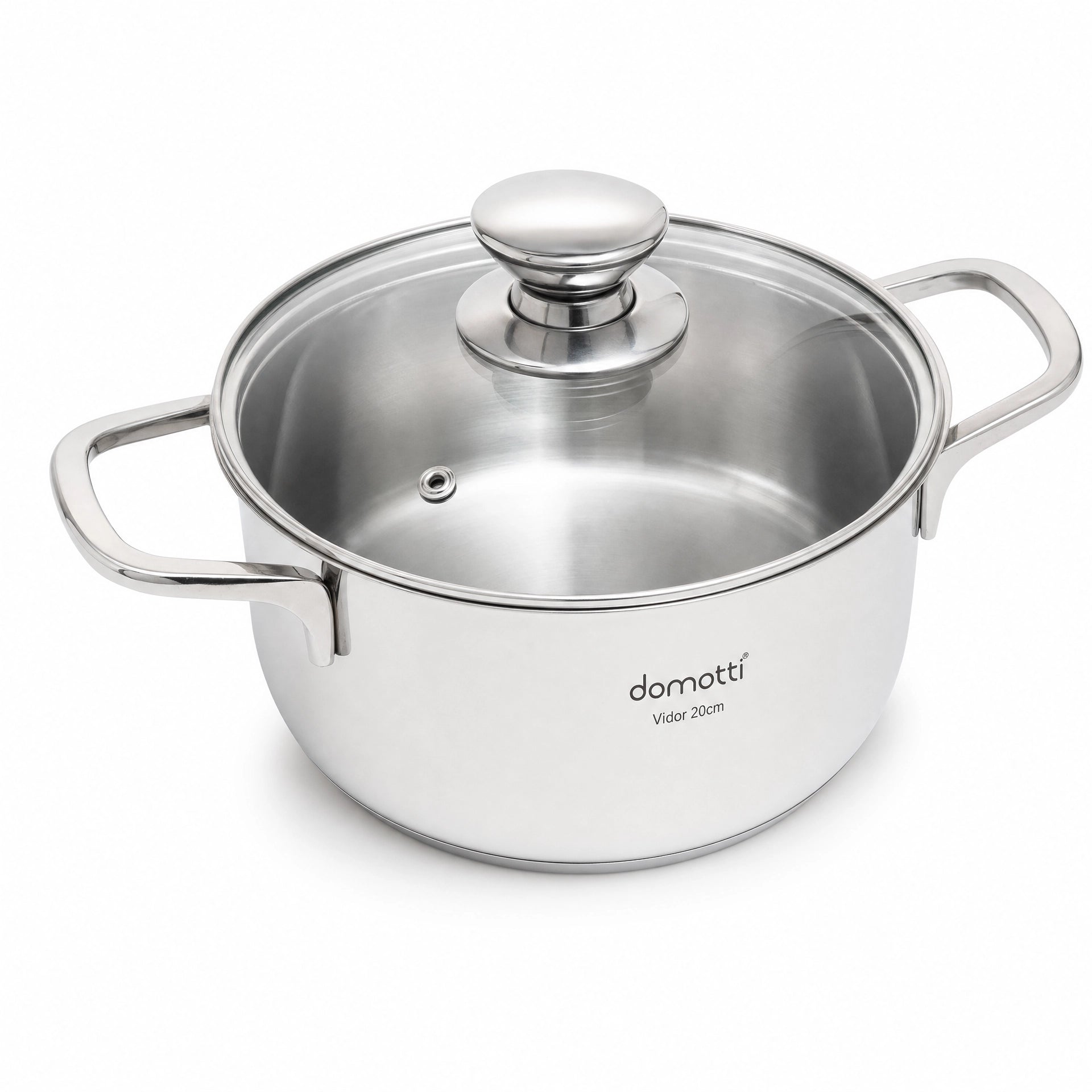 Set Completo Cocina Domotti Vidor — Sartén 24cm + Cazuela 20cm con Tapa + Cazo 16cm