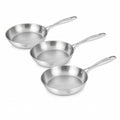 Pack 3 Sartenes Acero Inoxidable Domotti Vidor — 24 cm
