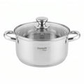 Cazuela con Tapa Acero Inoxidable Domotti Vidor 20cm — Apta Inducción