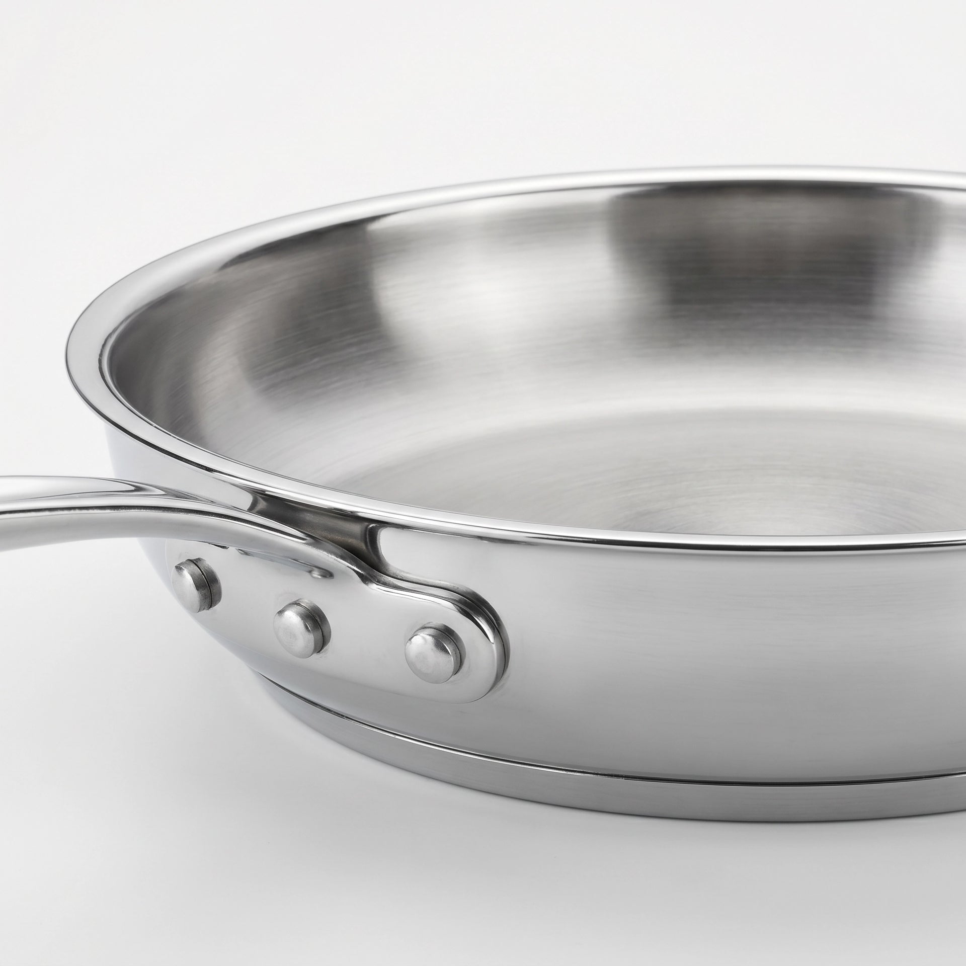 Sartén Acero Inoxidable Domotti Vidor 24cm — Apta Inducción