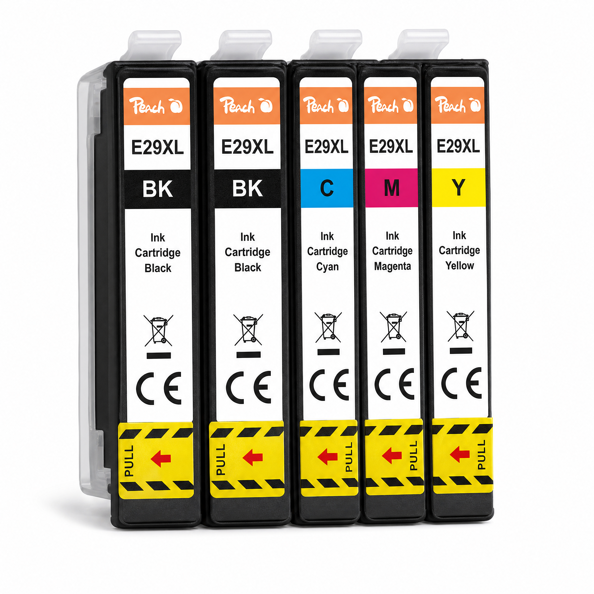 Cartuchos de Tinta Peach E29XL — Pack 5 Compatible con Epson Serie 29 XL Alta Capacidad