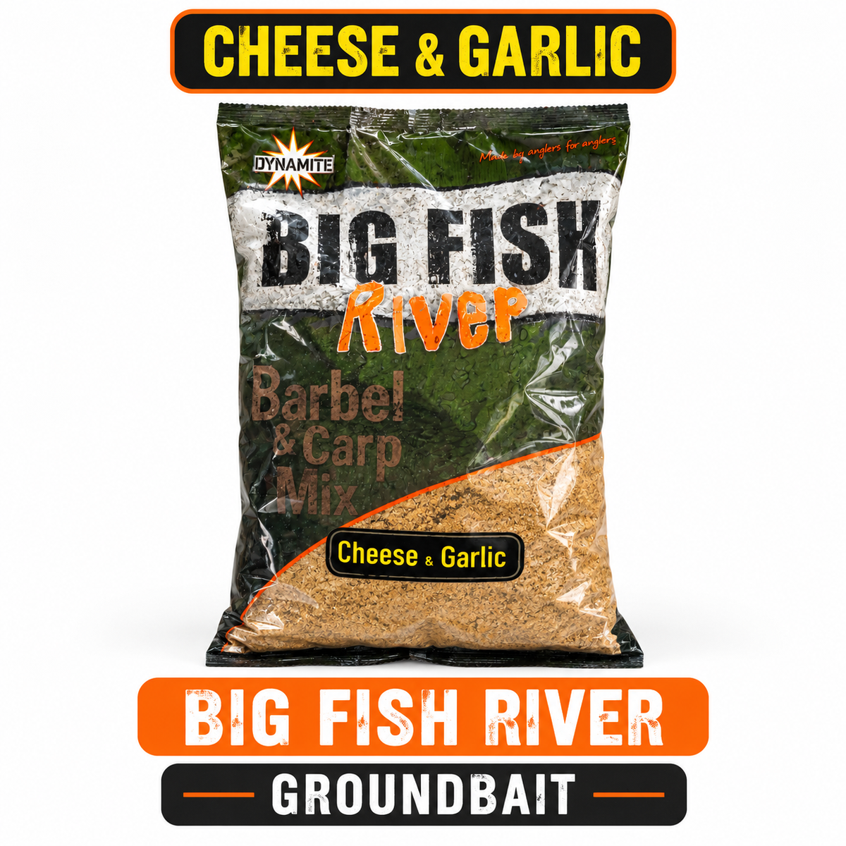 Dynamite Big Fish River Cheese & Garlic Groundbait - características