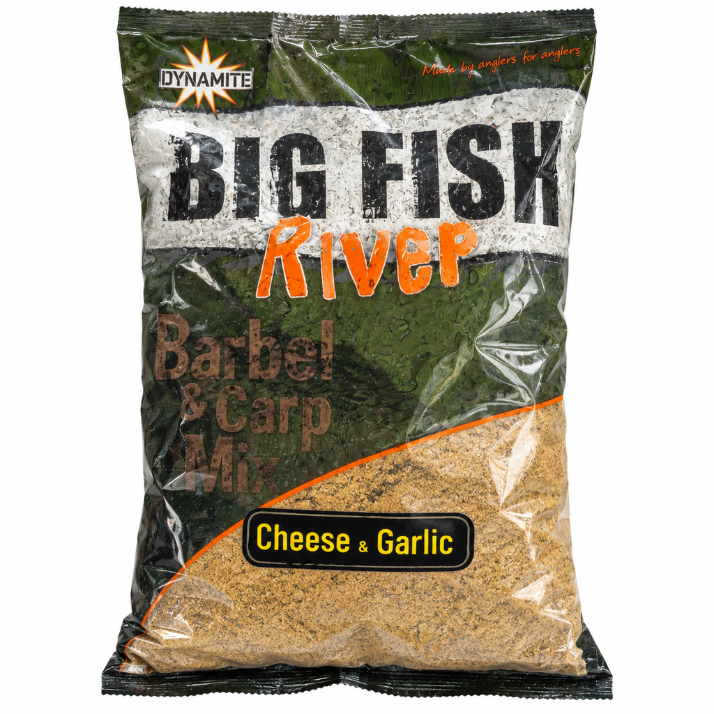 Dynamite Big Fish River Cheese & Garlic Groundbait - imagen principal