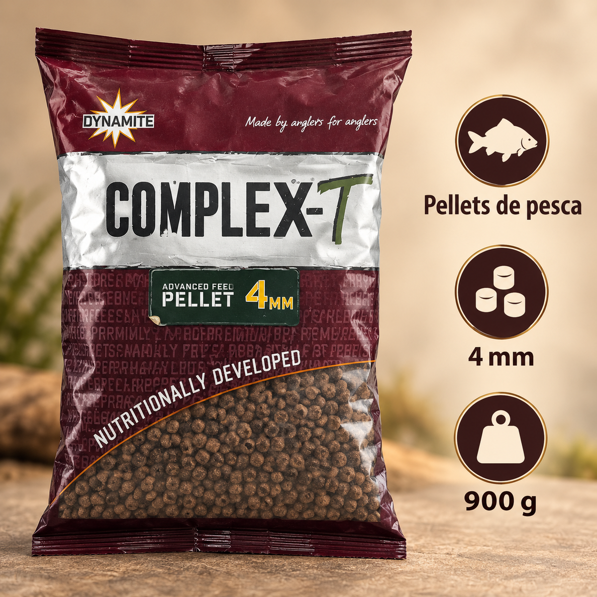 Características de Dynamite CompleX-T pellets 4 mm