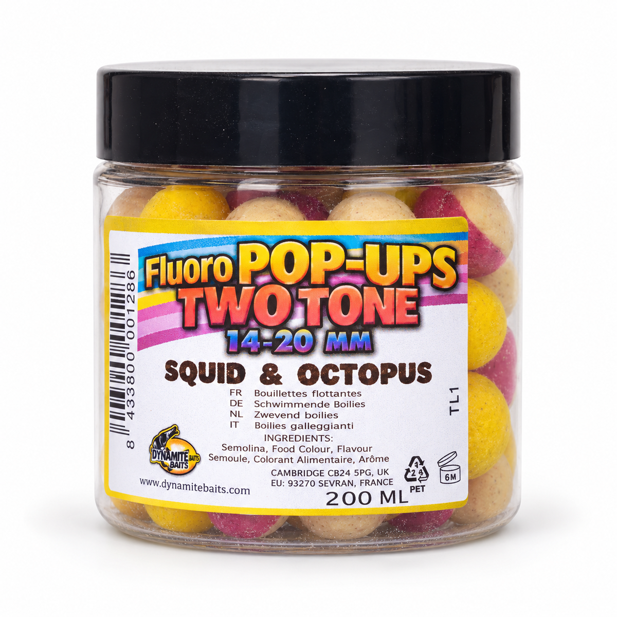 Dynamite Fluoro Pop-Ups Two Tone sobre fondo blanco