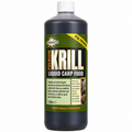 Dynamite Premium Krill Liquid Carp Food 1 litro sobre fondo blanco