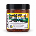 Dynamite Hook Pellets Liquid Booster sobre fondo blanco