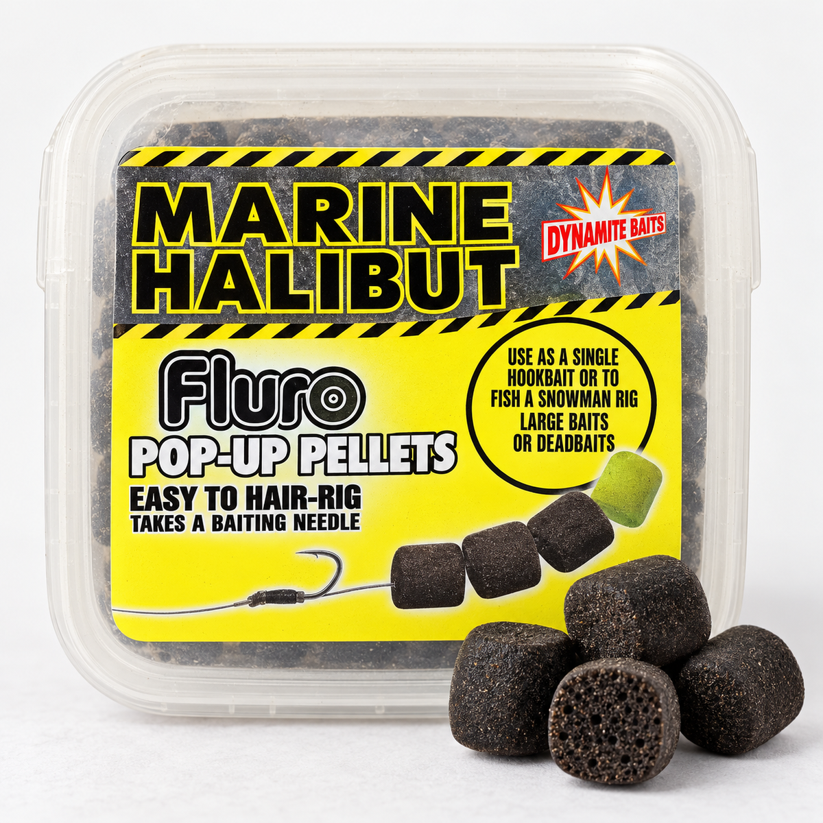 Detalle de Dynamite Marine Halibut Fluro Pop-Up Pellets
