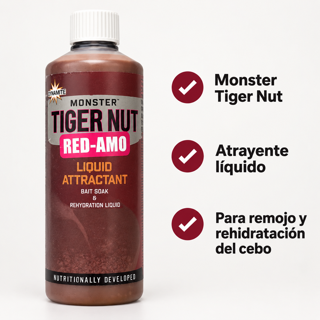 Características del atrayente líquido Dynamite Red-Amo