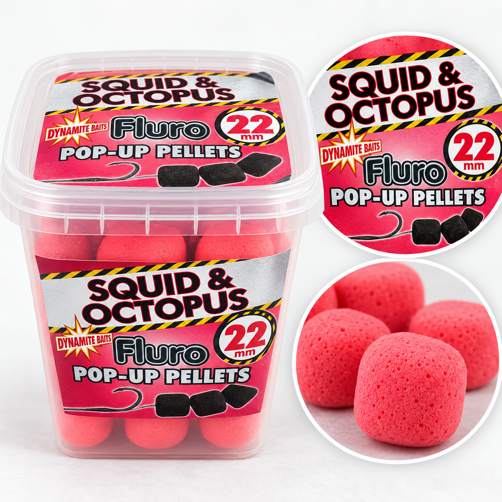 Detalle de Dynamite Squid & Octopus Fluro Pop-Up Pellets 22 mm