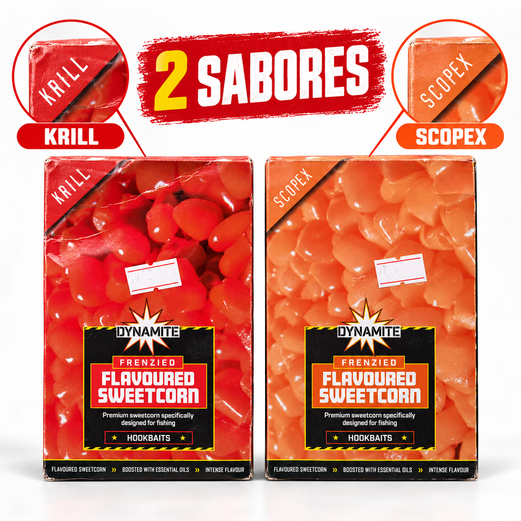 Sabores Krill y Scopex de Dynamite Frenzied Flavoured Sweetcorn