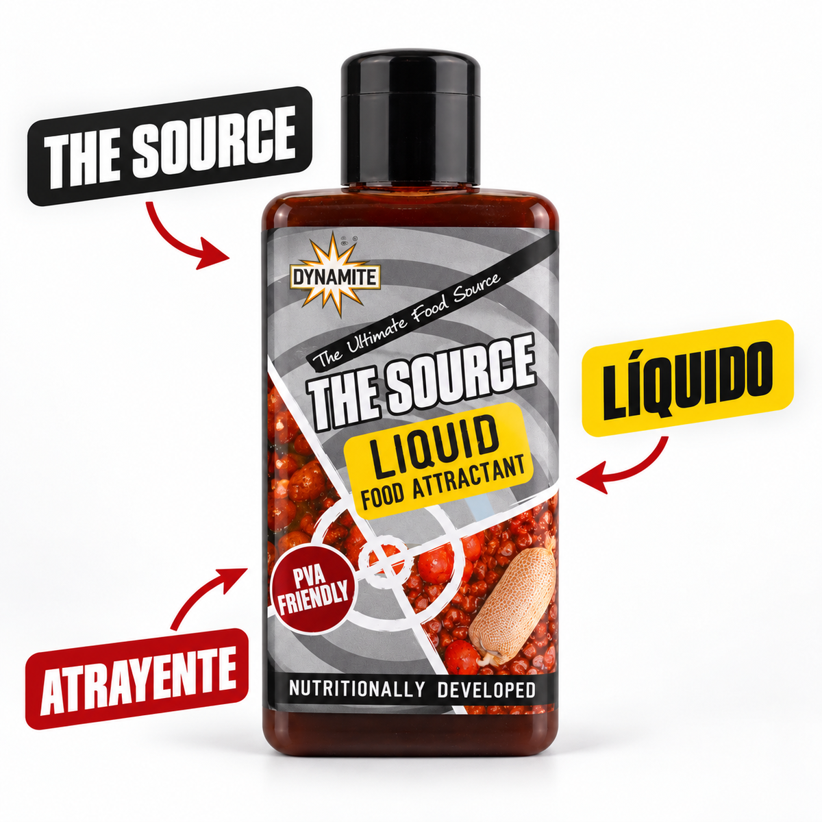 Dynamite The Source Liquid Food Attractant - características