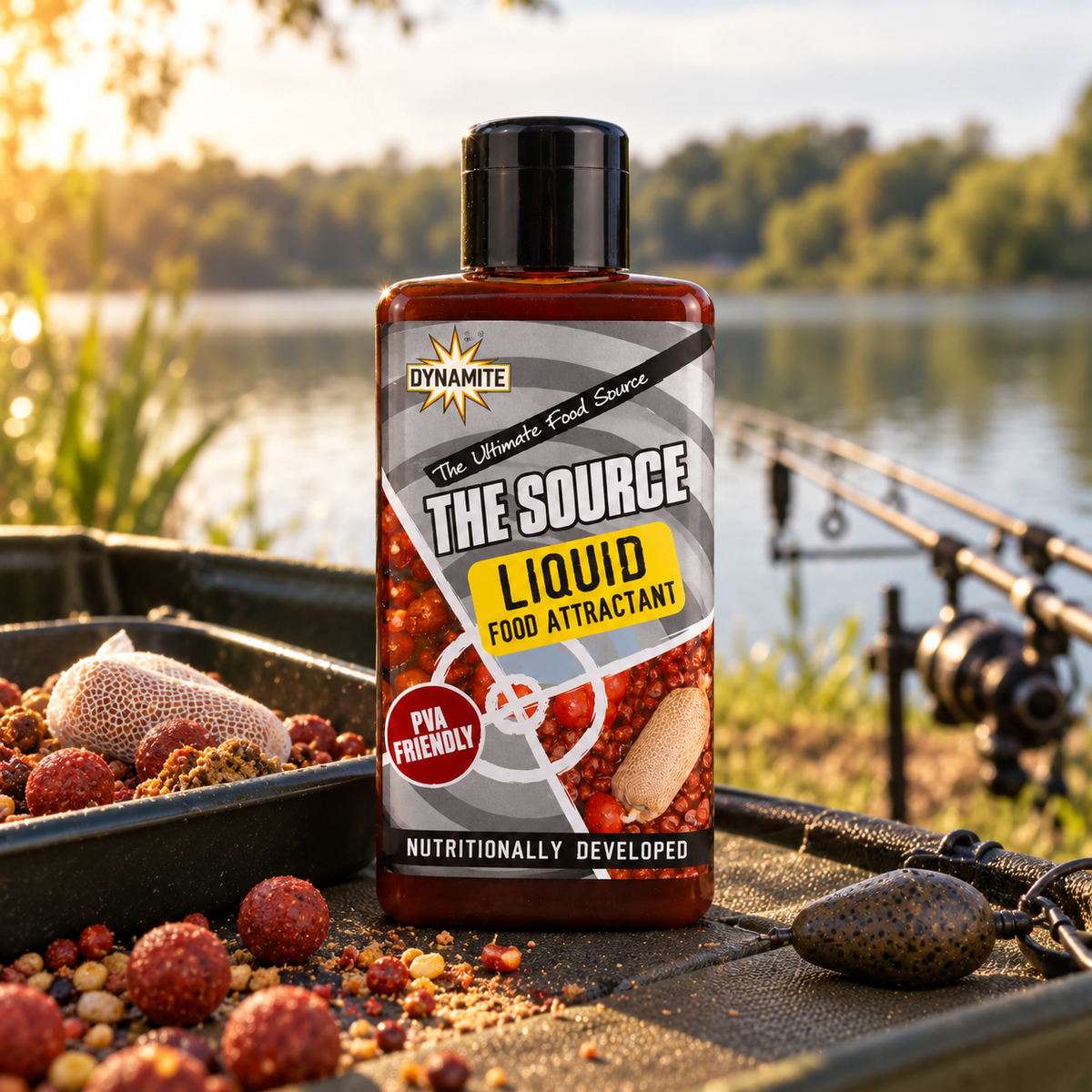 Dynamite The Source Liquid Food Attractant - uso en pesca