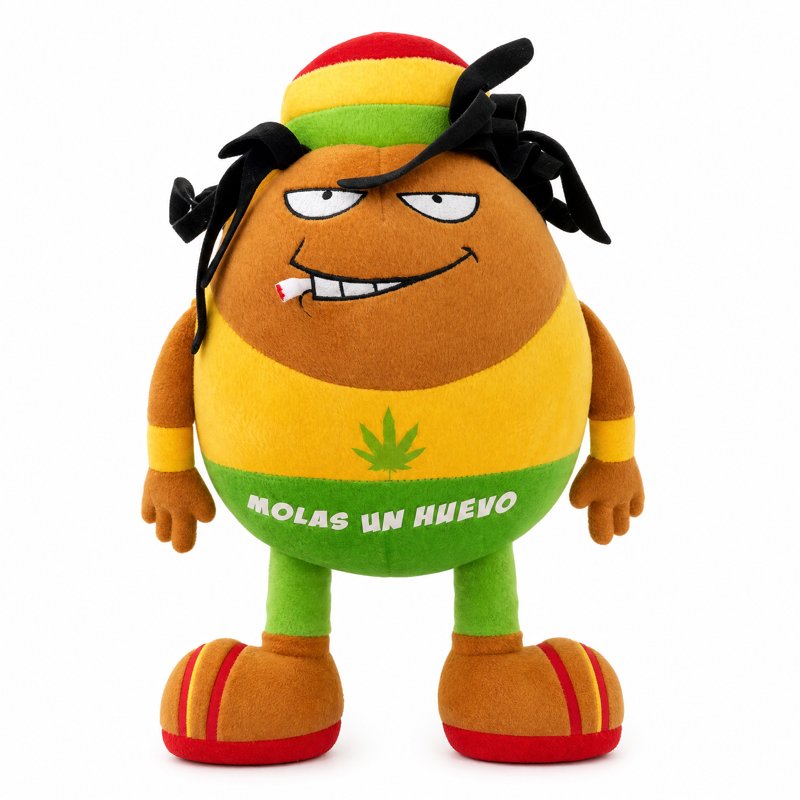 Peluche Huevo Rastafari 'Molas Un Huevo'