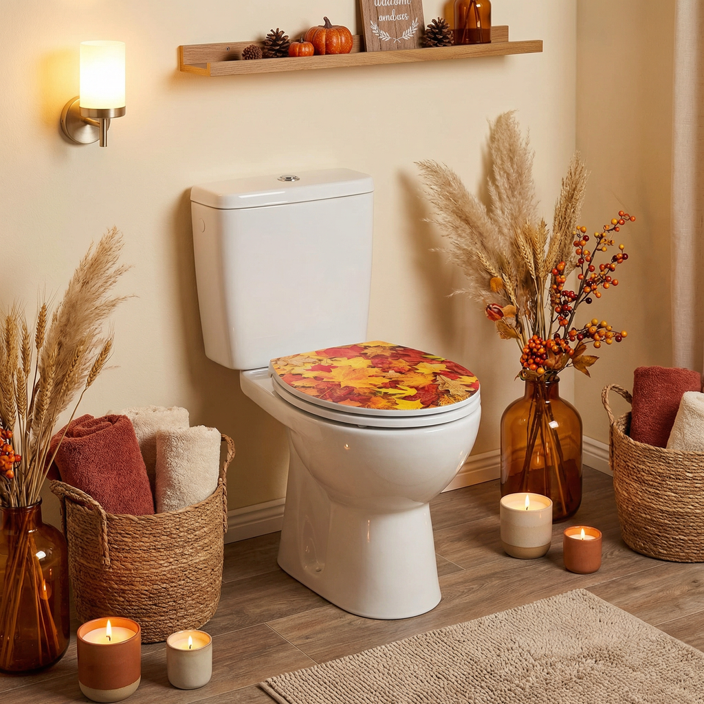 Asiento de Inodoro Hojas de Otoño 3D - Wenko