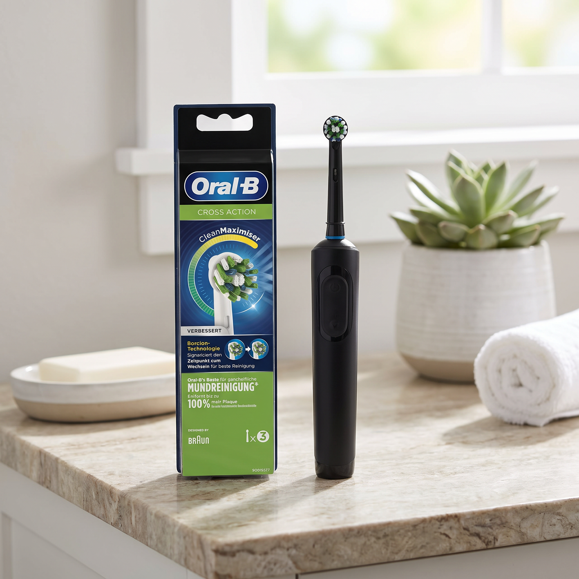 Oral-B CrossAction CleanMaximiser Pack de 3 Cabezales