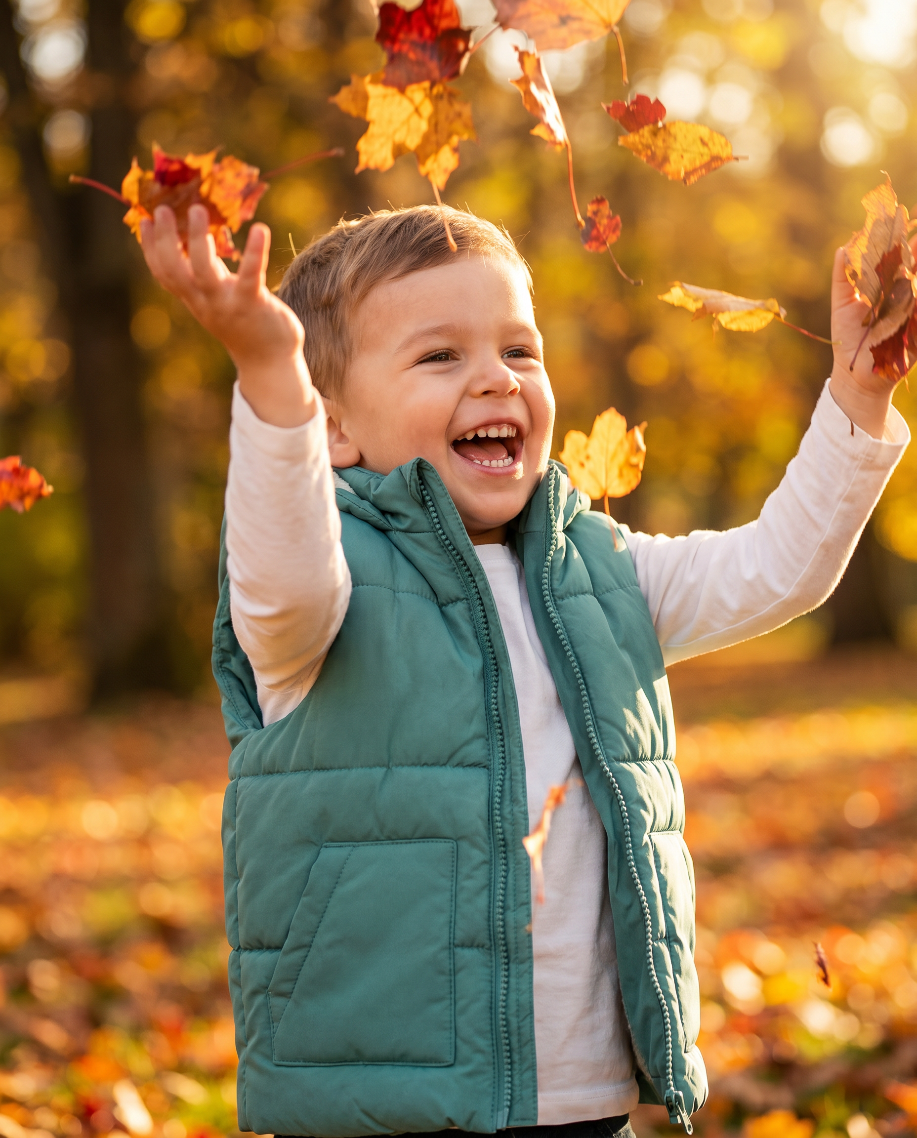 Chaleco Infantil Lily & Dan — Verde