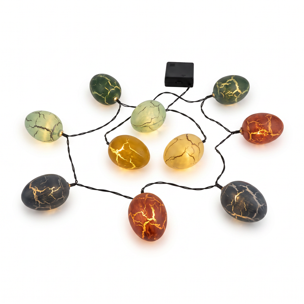 Livarno Home Cadena 10 Luces LED Diseño Huevos
