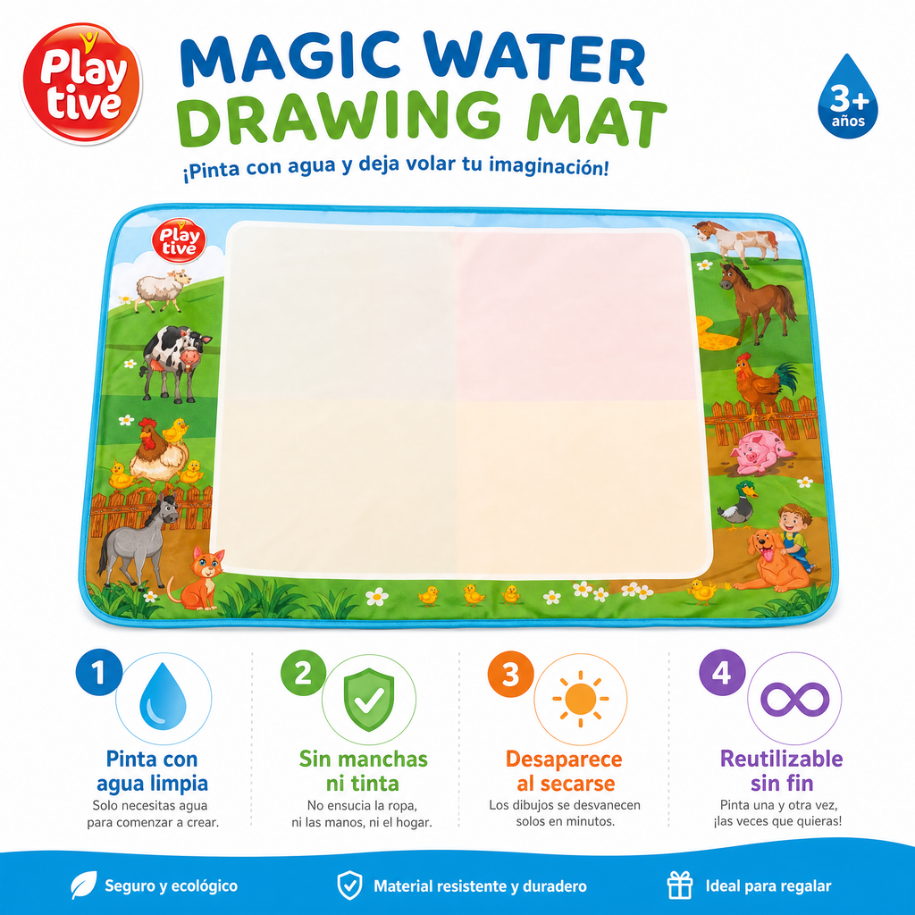 Playtive Alfombra Mágica Agua Granja
