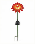 Estaca Solar Primavera Flor Dalia Roja LED - Belavi