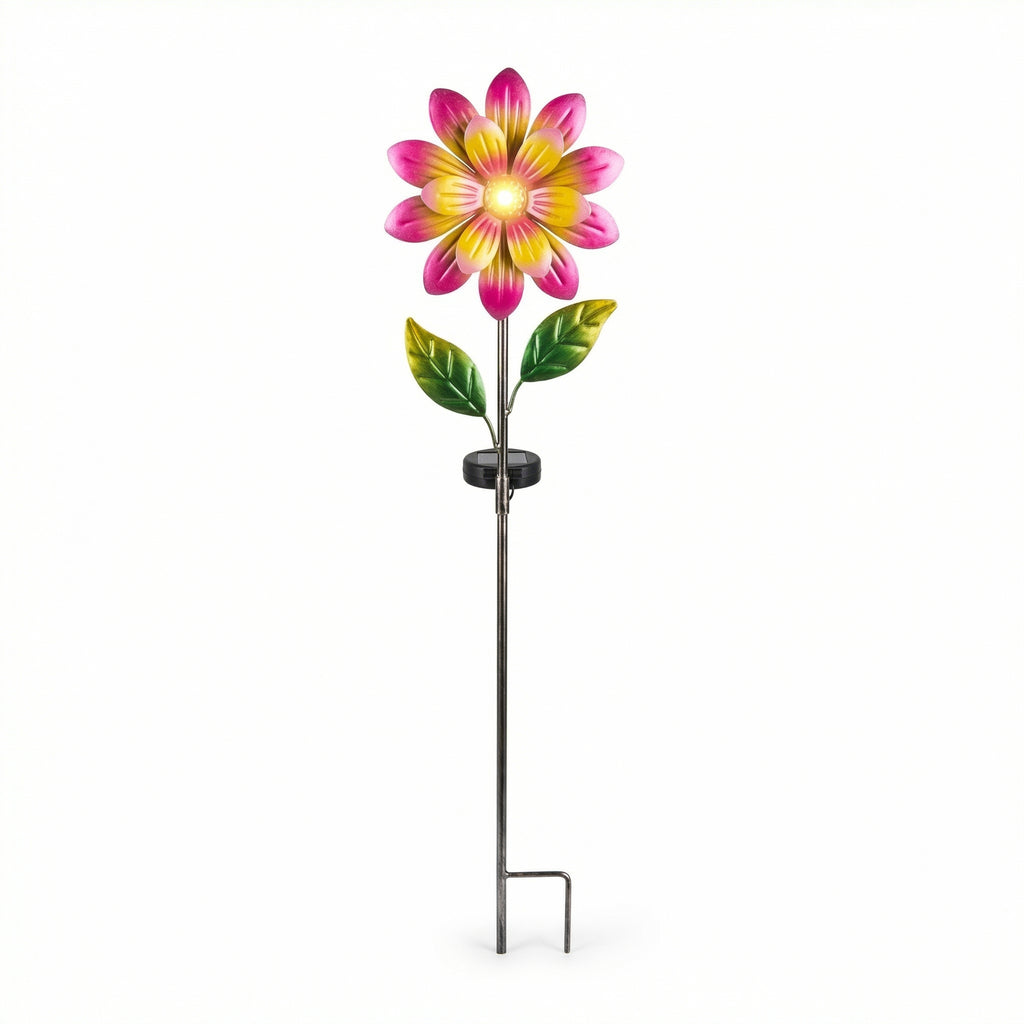 Estaca Solar Primavera Flor Decorativa con Luz LED Cálida para Jardín | Belavi