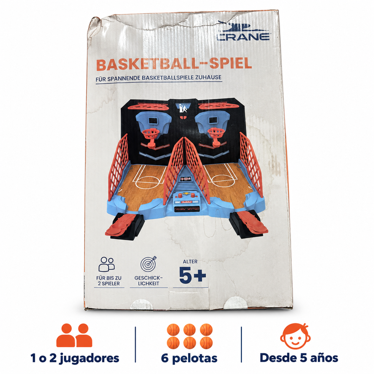 Juego de baloncesto de sobremesa Crane para 1 o 2 jugadores — características confirmadas