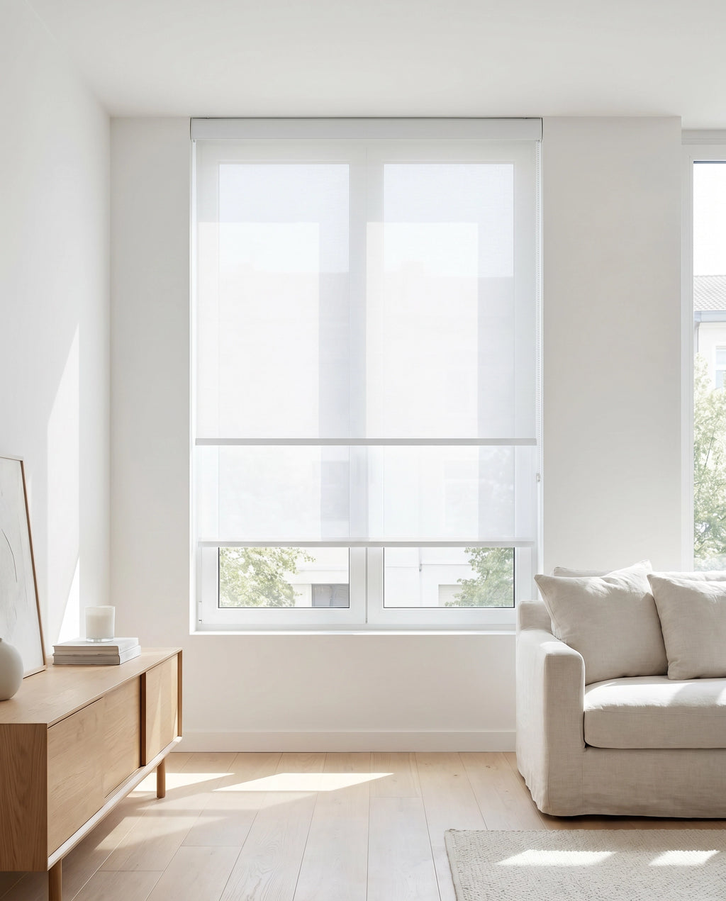 Estor Doble Enrollable Blanco 100x150cm | Livarno Home